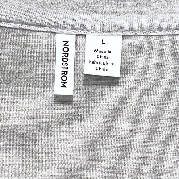 Nordstrom Moonlight Eco Knit Pajama Set — Heather Gray — NWT — Size L - Picture 3 of 13